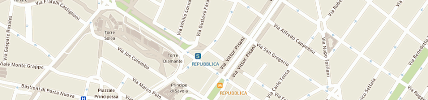 Mappa della impresa studio medico dottcastagna a MILANO