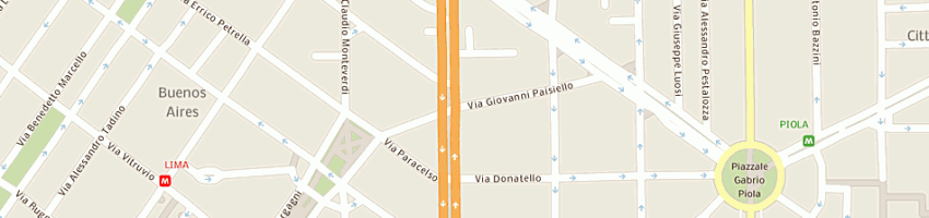 Mappa della impresa panunzio luigi a MILANO