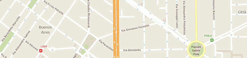Mappa della impresa occhial house (srl) a MILANO