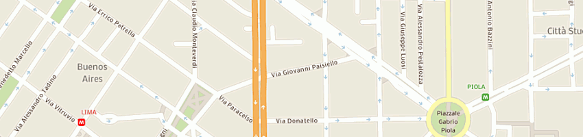 Mappa della impresa volpi magda a MILANO