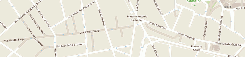 Mappa della impresa exco di bragherio gaetano a MILANO