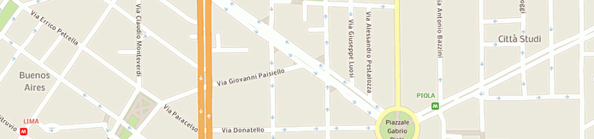 Mappa della impresa radal sas di luca marco romanelli e co a MILANO