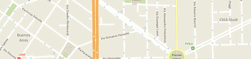 Mappa della impresa sevieri giuliano a MILANO