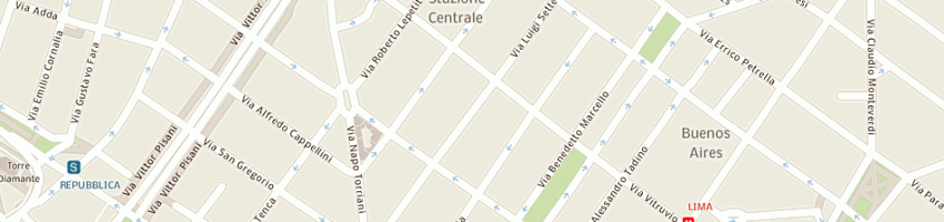 Mappa della impresa meroni - carissimi a MILANO