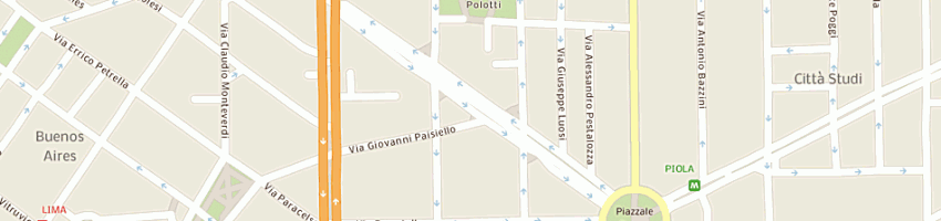 Mappa della impresa focchi dr marco a MILANO