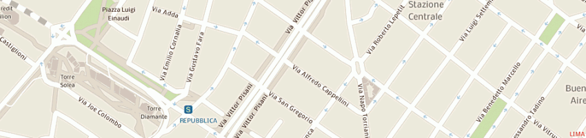 Mappa della impresa area pavimenti srl a MILANO