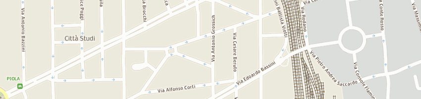 Mappa della impresa albertini marco a MILANO