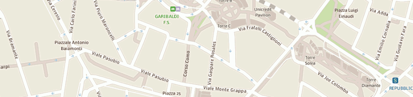 Mappa della impresa eliografia de cristoforis di crppa luigilda a MILANO