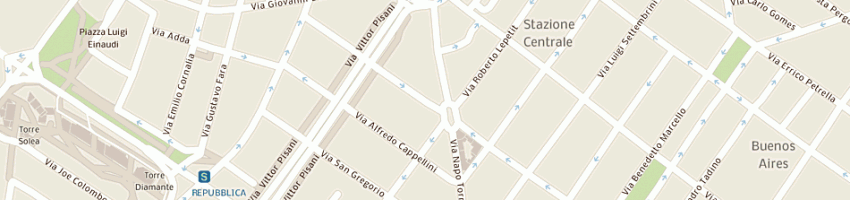 Mappa della impresa cgs palladio srl a MILANO