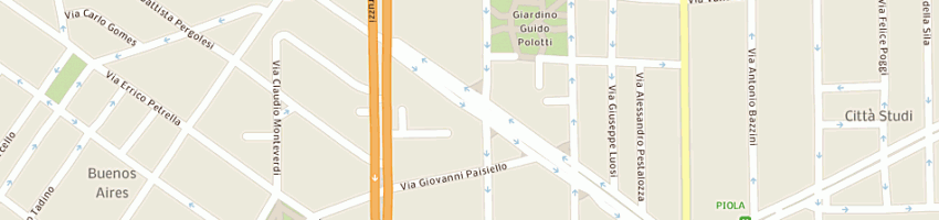 Mappa della impresa alan trans srl a MILANO