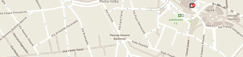Mappa della impresa ottagono secondo cortile sas a MILANO