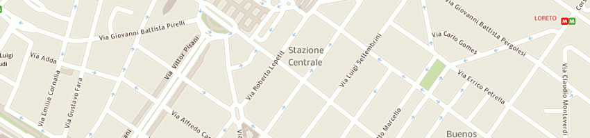 Mappa della impresa volpe srl a MILANO