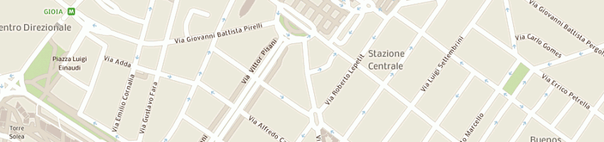 Mappa della impresa albergo hotel bernina srl a MILANO