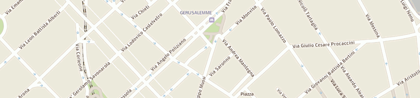 Mappa della impresa hotel mozart srl a MILANO