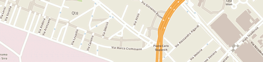 Mappa della impresa ostello della gioventu' a MILANO
