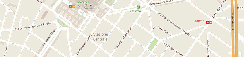 Mappa della impresa albergo andreola hotel srl a MILANO