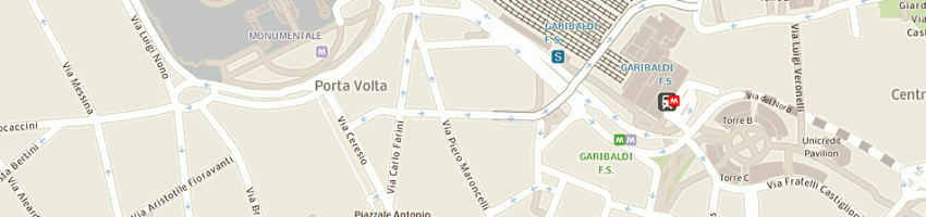 Mappa della impresa wally parati srl a MILANO