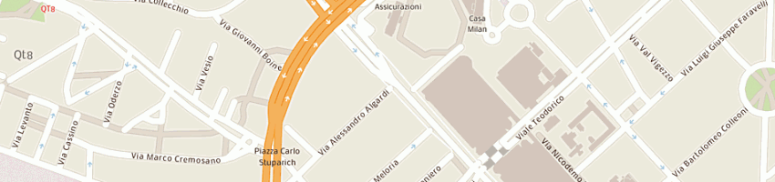 Mappa della impresa pub ing snc a MILANO