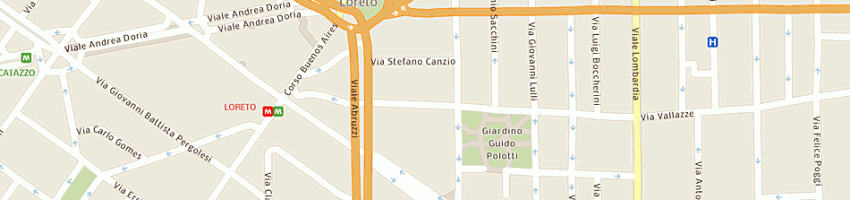 Mappa della impresa loremar snc di giacomini marco e c a MILANO