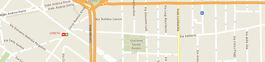 Mappa della impresa bandiera srl a MILANO