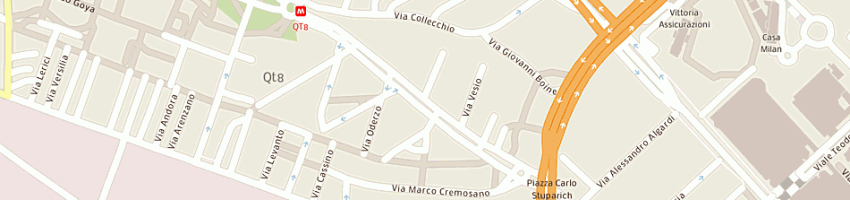 Mappa della impresa studio eds rodi sas di luciano rodi e c a MILANO