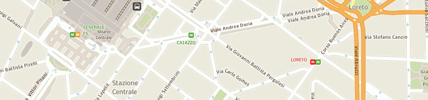 Mappa della impresa pizzeria gaffurio di annamaria russo e c sas a MILANO