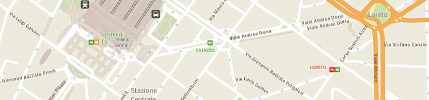 Mappa della impresa riccioli (snc) a MILANO