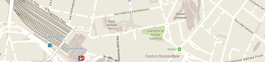 Mappa della impresa viappiani impreges sas di mirko viappiani e c a MILANO