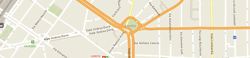 Mappa della impresa farmacia loreto di greco dr antonio maria a MILANO