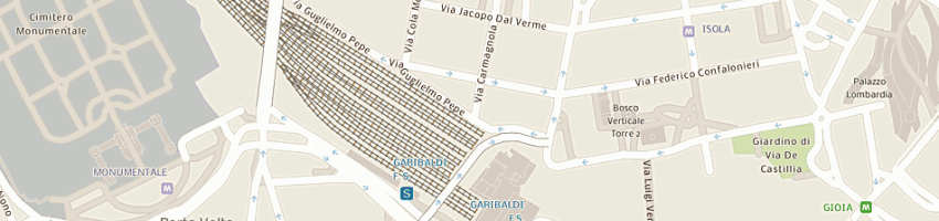 Mappa della impresa acquario delle muse a MILANO