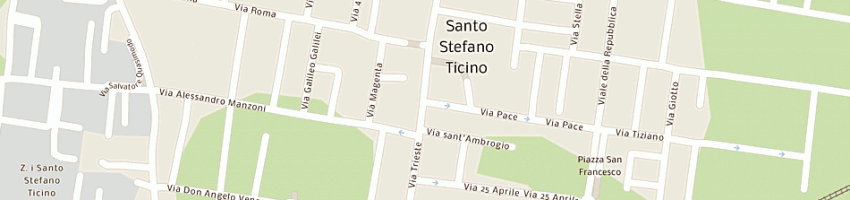 Mappa della impresa banca banca popolare di milano a SANTO STEFANO TICINO