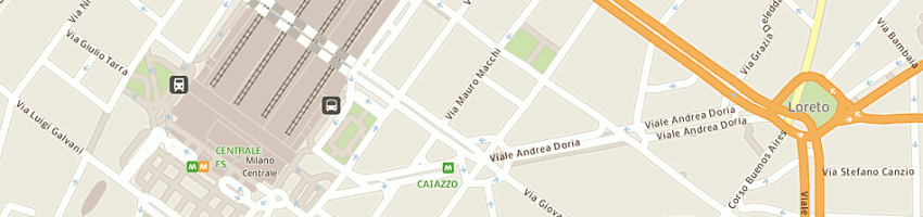 Mappa della impresa flli pezzini autotrasporti srl a MILANO