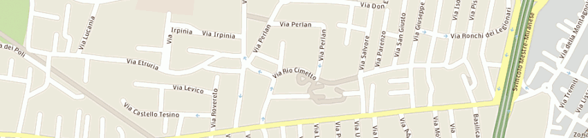Mappa della impresa circolo auser quartiere 16 chirignago gazzera a VENEZIA