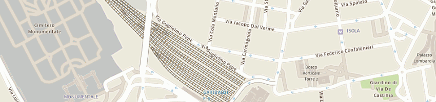 Mappa della impresa pezzutti luigi di pezzutti roberto e pezzutti fabio snc a MILANO