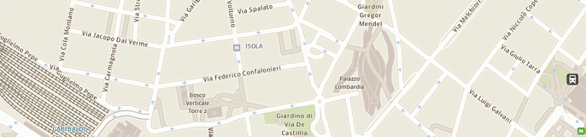 Mappa della impresa eros srl a MILANO