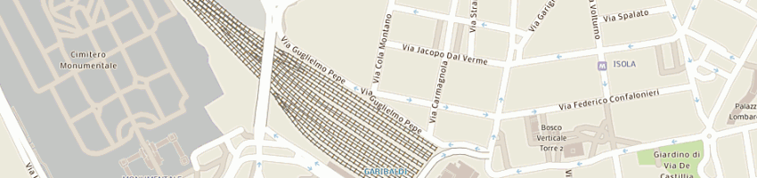 Mappa della impresa mo' sas di palimodde sergio e c a MILANO