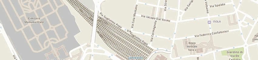 Mappa della impresa condominio di v guglielmo pepe 32 a MILANO