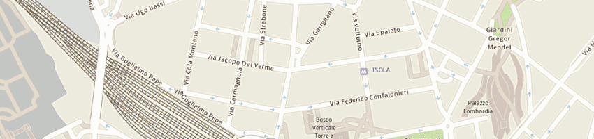 Mappa della impresa colla alda a MILANO