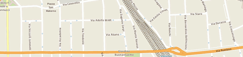 Mappa della impresa garage flli tosi  snc a MILANO