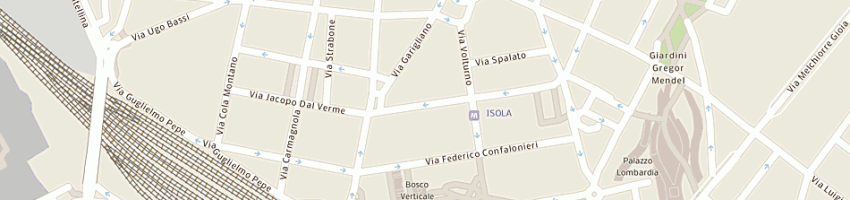 Mappa della impresa trattoria dal verme a MILANO