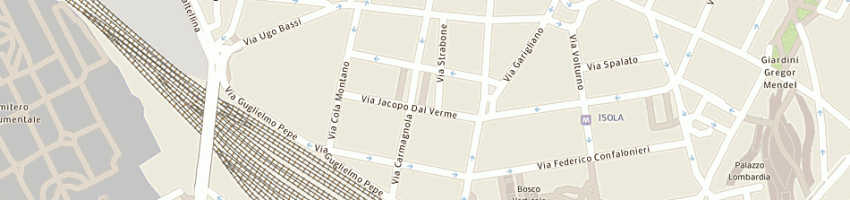 Mappa della impresa eumopan snc di eufrate anna rosa e c a MILANO