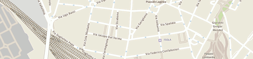 Mappa della impresa tomasello giuseppe a MILANO
