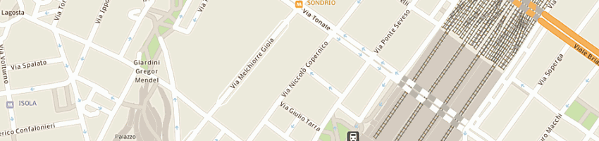Mappa della impresa ispettoria salesiana lombardo-emiliana a MILANO