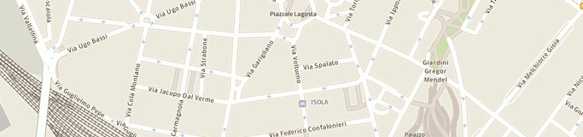 Mappa della impresa pizzerra silver house a MILANO