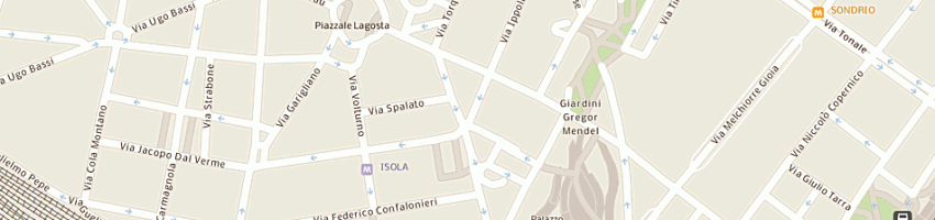 Mappa della impresa pietro fiorentini spa a MILANO