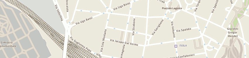 Mappa della impresa bovone luciana a MILANO