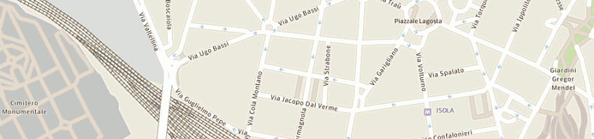 Mappa della impresa studio sandona' srl a MILANO