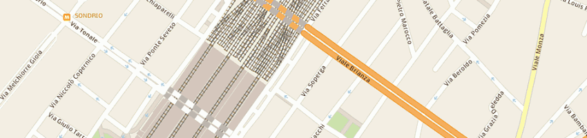 Mappa della impresa sati sas di padovani luigi e c a MILANO