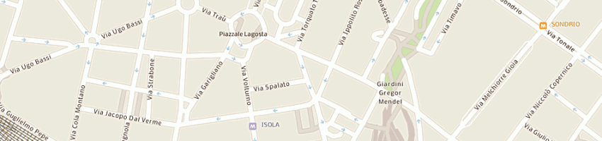 Mappa della impresa portolani luigi di bianca portolani e c sas a MILANO
