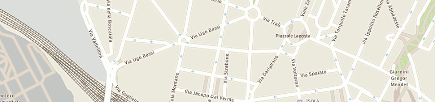 Mappa della impresa panificio artigiano snc a MILANO